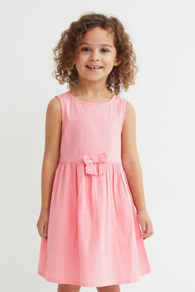 Vestido nena rosa fiesta talle 5 a 8 años