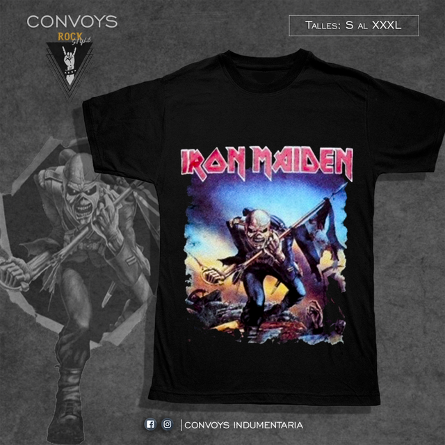 Remera Iron Maiden - The Trooper - CONVOYS Rock Style