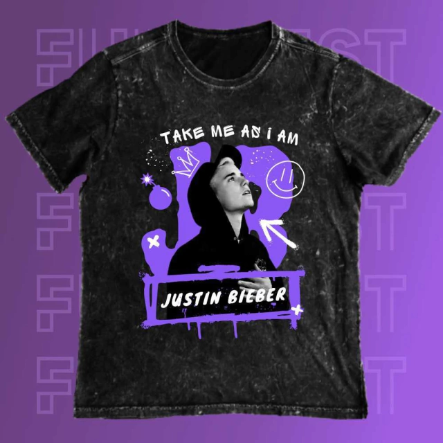 Camiseta Justin Bieber - Take Me As I Am (Justice)