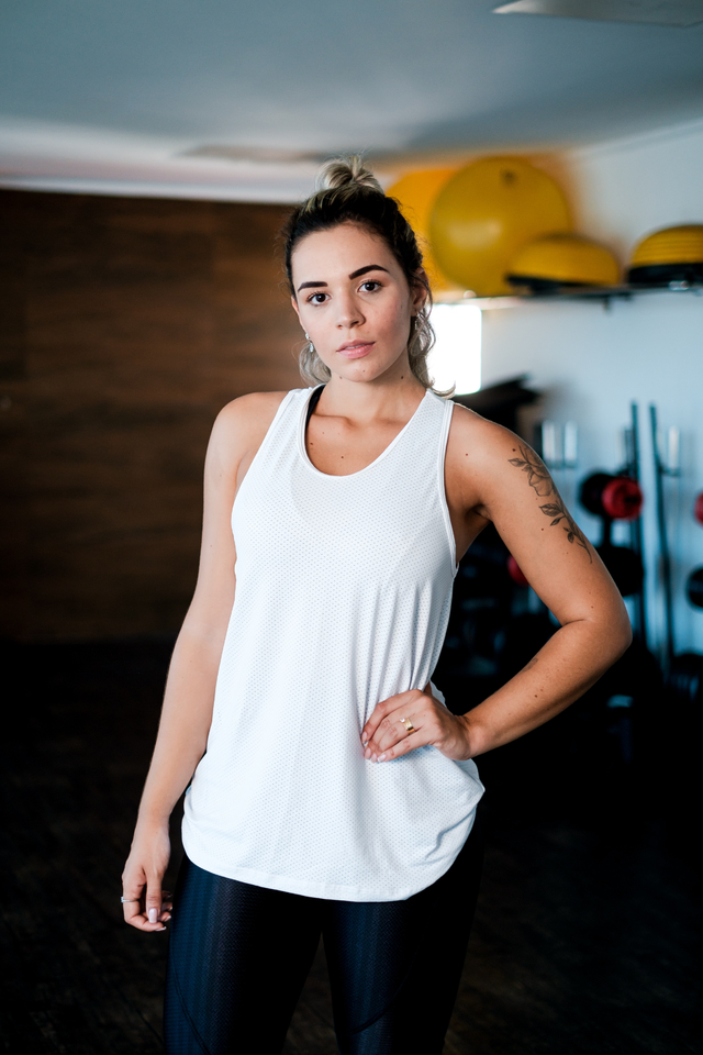 Moda Fitness Camiseta Regata Nadador