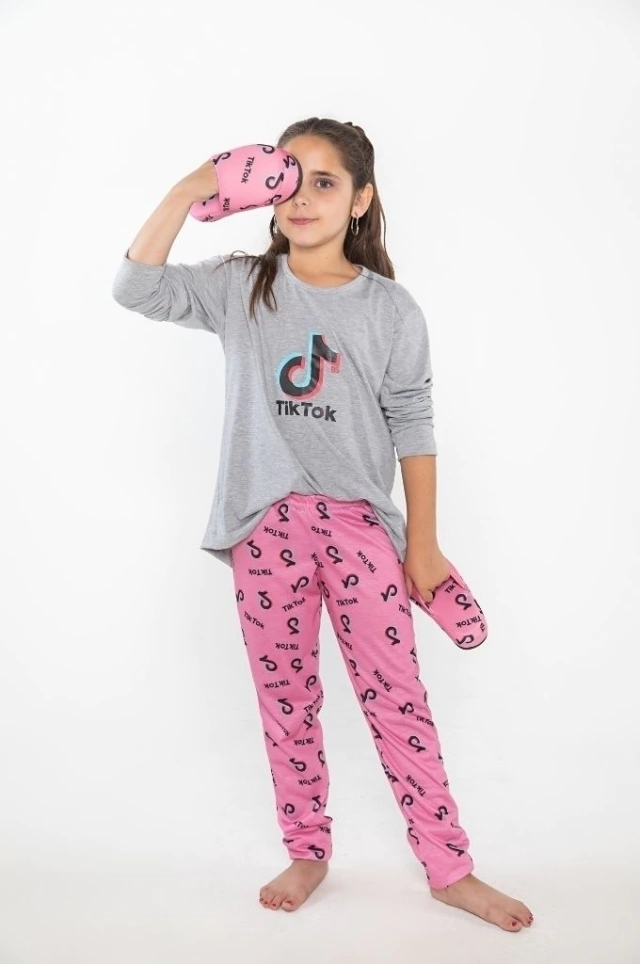Pijama invierno para nena Tik Tok Bianca Secreta T 4 Al 8 (Art. 21147)
