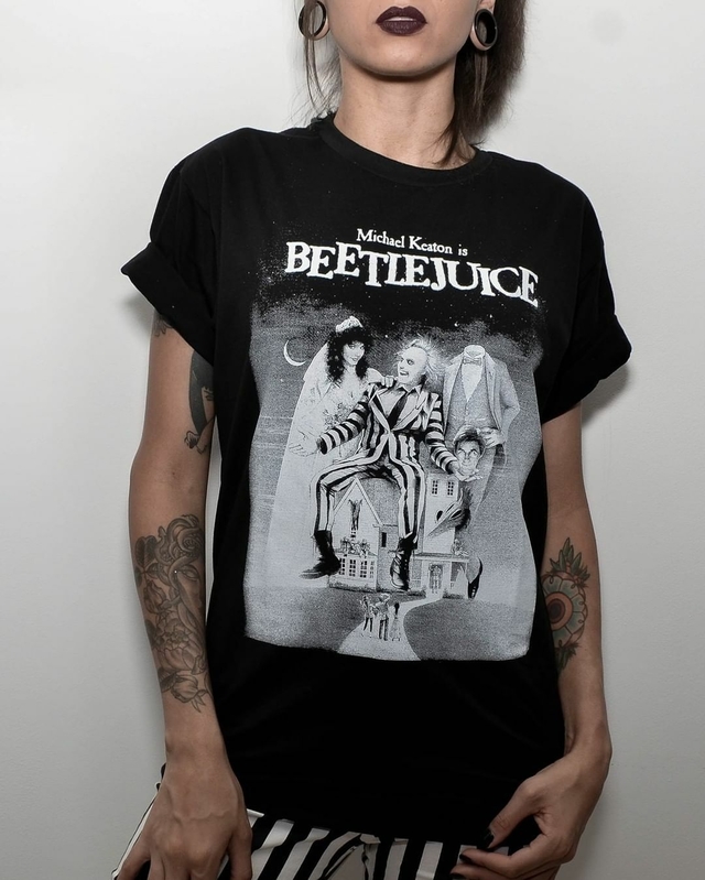 Camisa Beetlejuice - Comprar em Lady Goth