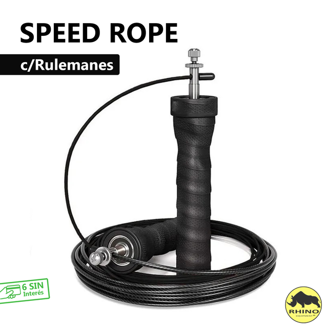 Speed Rope / Soga, c/Rulemanes, peso, cable acero