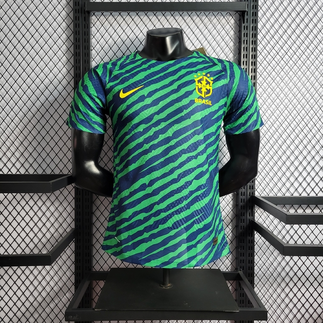 Camisa Seleção Brasil Pré-Jogo Jogador - Copa do Mundo 2022