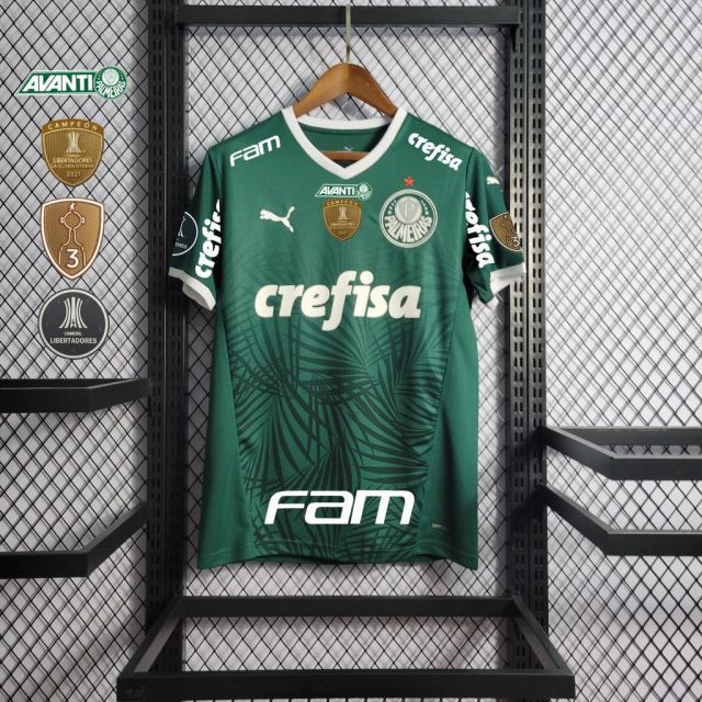Camisa Palmeiras Patch Libertadores e Patrocínios - 22/23