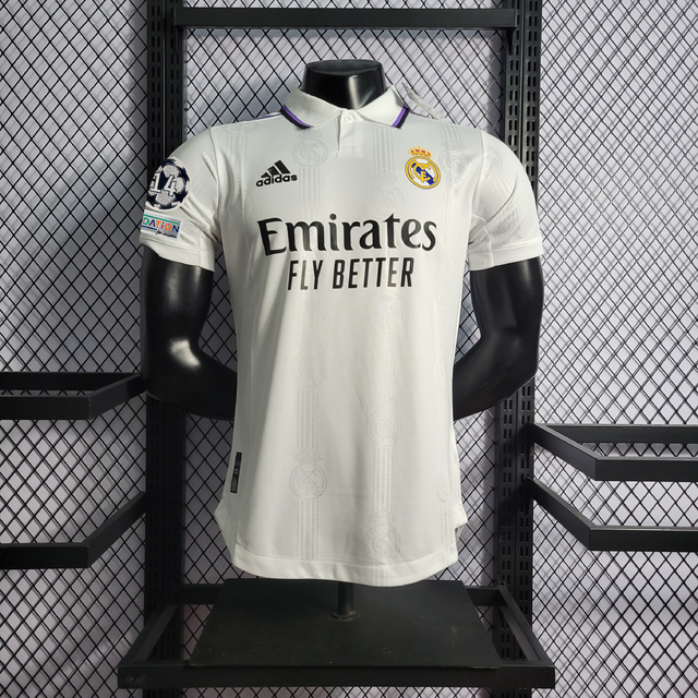 Camisa Real Madrid Jogador - 22/23 - Patch 14 Champions League