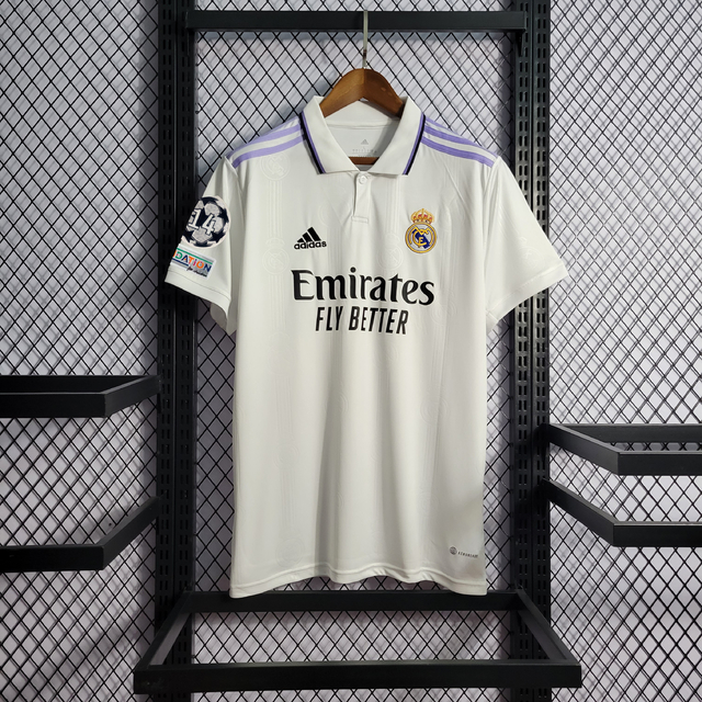 Camisa Real Madrid Patch 14 Champions League - 22/23