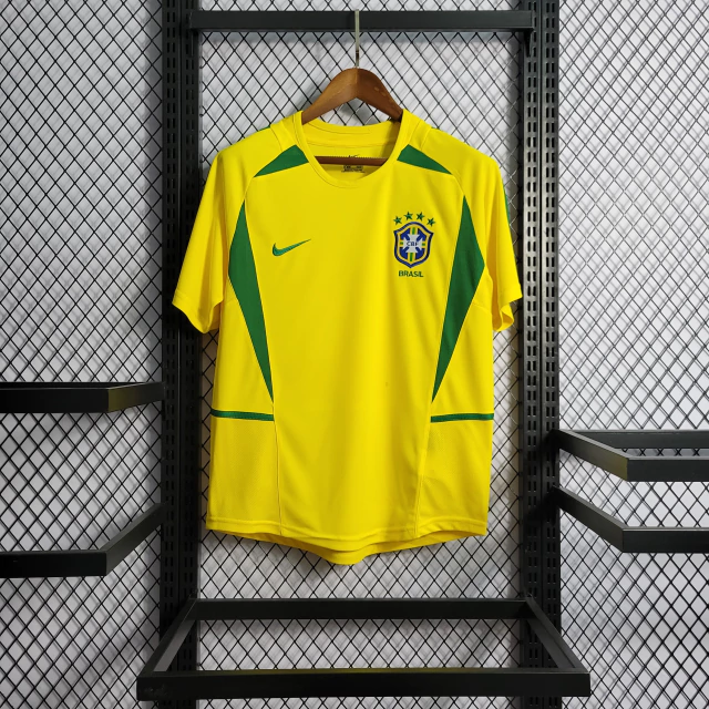 Camisa Retrô Seleção Brasileira 2002 - Amarela