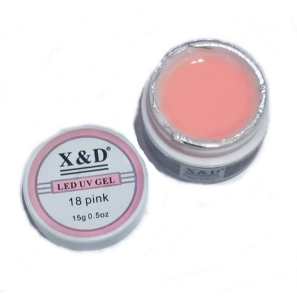 Gel Led UV 18 PINK X D 15g Ousada Make e Cosméticos