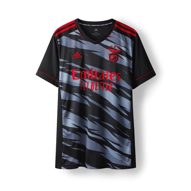 Camisa Benfica Third 21/22 Adidas Masculina Torcedor Cinza