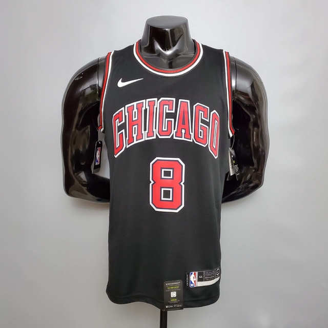 Camiseta Regata Chicago Bulls Preta e Vermelha - Nike | FutLoja IDC