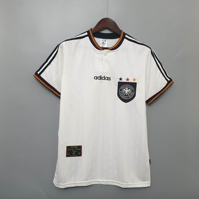 Camisa Seleção Alemanha Retrô 1996 Branca - Adidas