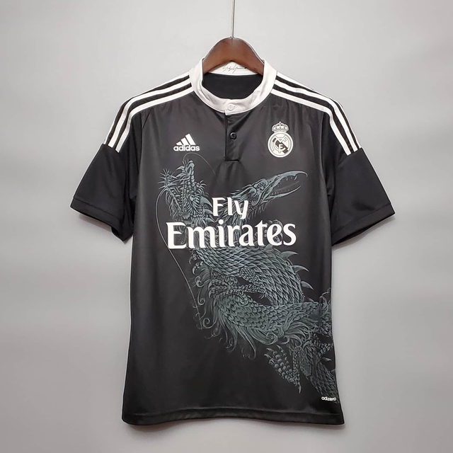 Camisa Real Madrid Retrô 2014/2015 Preta - Adidas