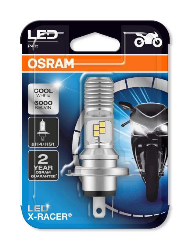 sensibilidad Anotar Disminución Foco OSRAM H4/HS1 LED X-Racer® Moto - Osram Mexico