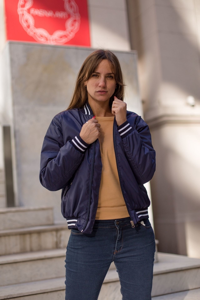 Campera Bomber de Mujer Abrigada