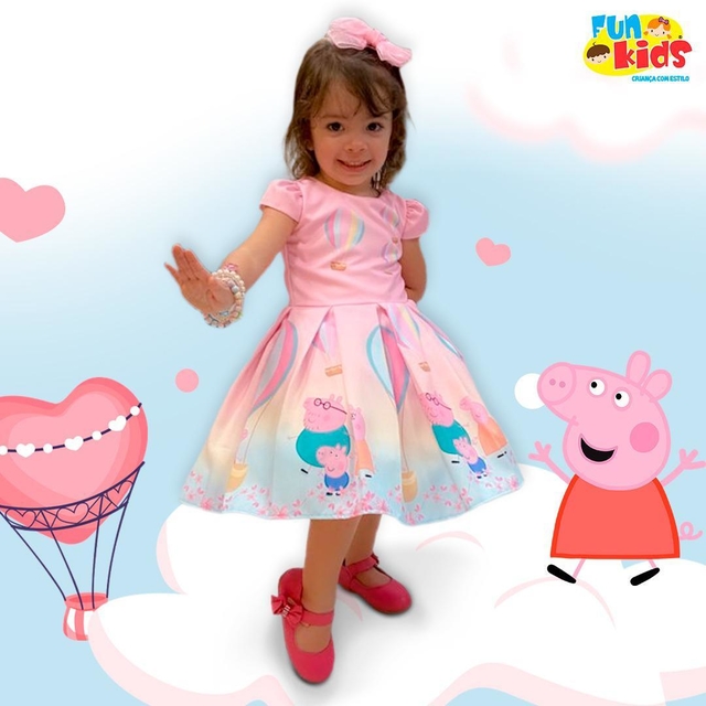 Vestido Peppa Pig - Fun Kids | Loja de Roupas Infantis