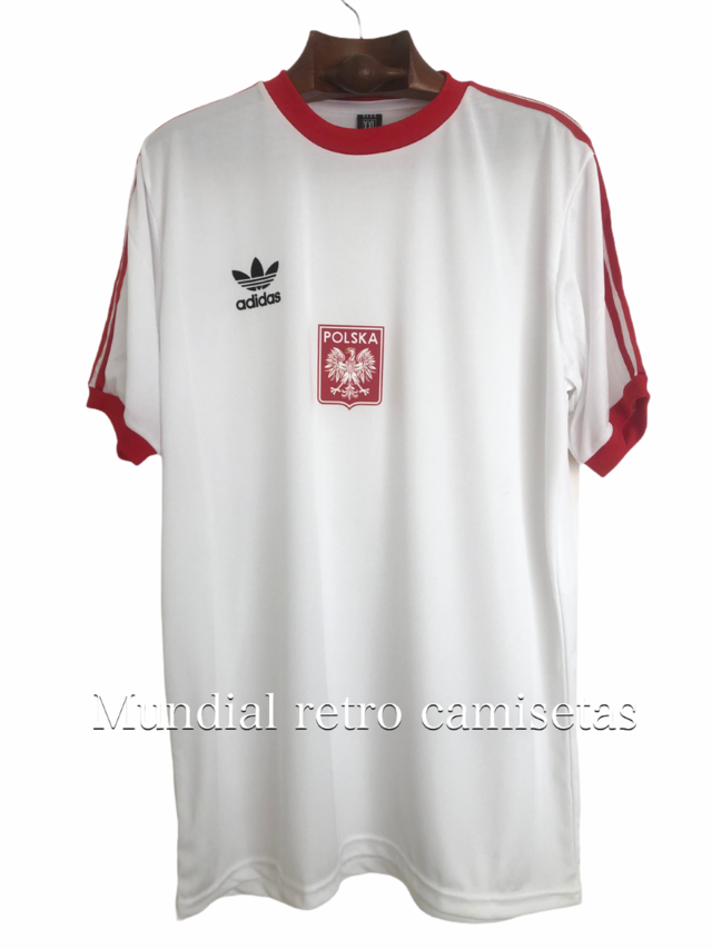 camiseta futbol polonia retro