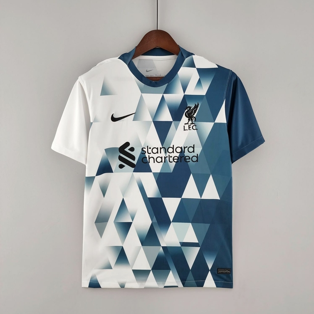 Camisa Liverpool edição especial 2022 Branca e Azul
