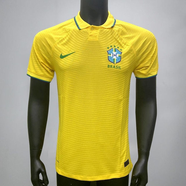 Camisa Seleção Brasil Amarela 2022/2023 Versão Jogador Nike Masculi