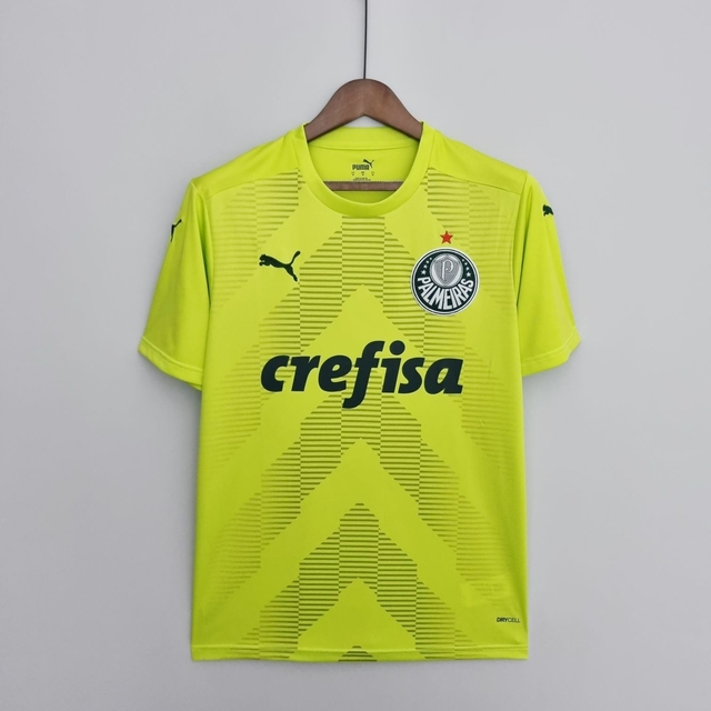 Camisa Palmeiras Goleiro 2022/2023 Puma Masculina - Verde Limão