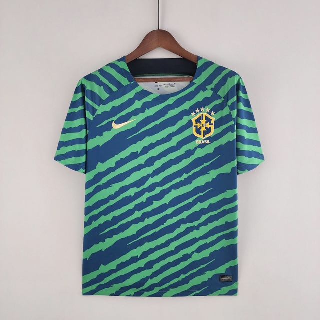 Camisa Seleção do Brasil 22/23 Verde e Azul