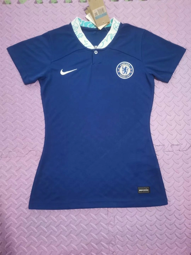 Camisa Chelsea I 22/23 Feminina Azul - FUTBOYMARCA