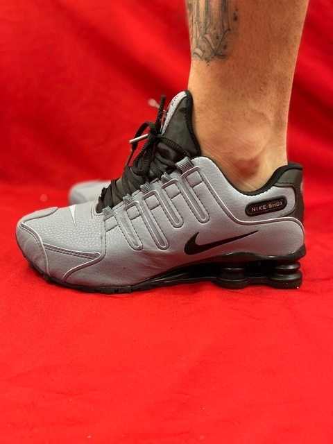 Nike Shox Nz - Cinza e Preto - Loja Online MJ Calçados