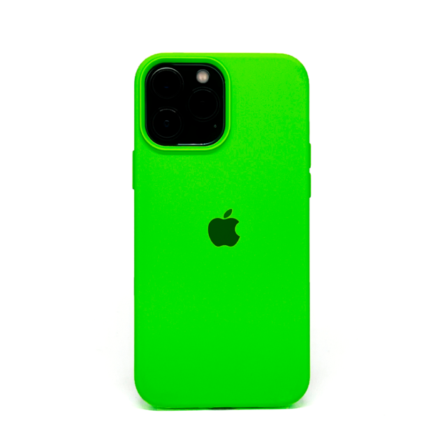 Case Silicone iPhone 13 Pro Max - Verde Neon - Tua Case