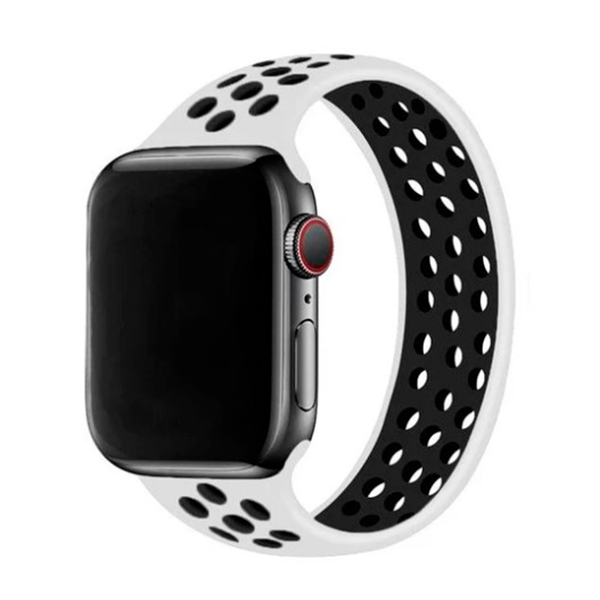 Pulseira Apple Watch - Silicone Nike Branco/Preto