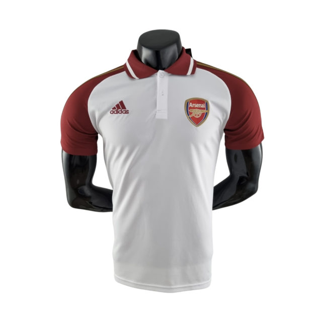 Camisa Arsenal 22/23 - Polo - Masculina - Branca e Vermelha - Adidas
