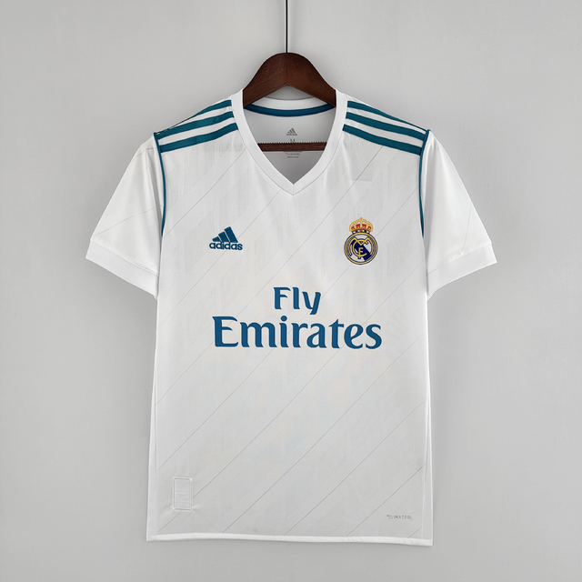 Camisa Real Madrid Retrô 17/18 - Branca - Adidas