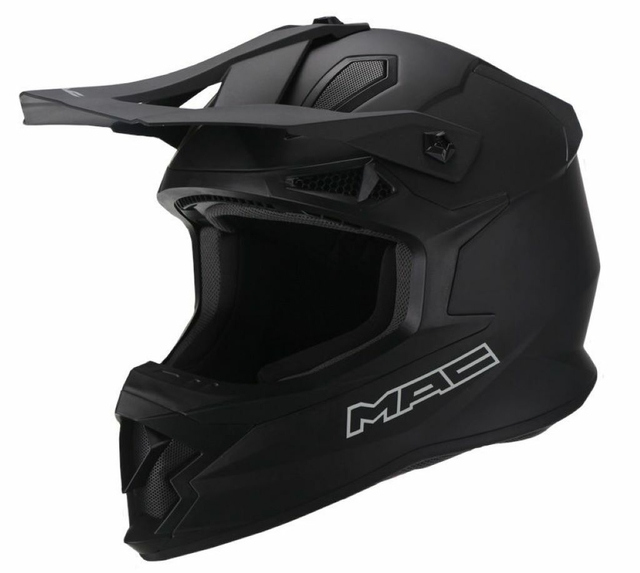 Casco motocross MAC VIRTUS Solid Matt Black (Negro