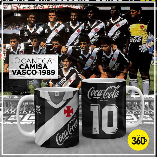 CANECA CAMISA VASCO CAMPEÃO 1989 - Caneca 360