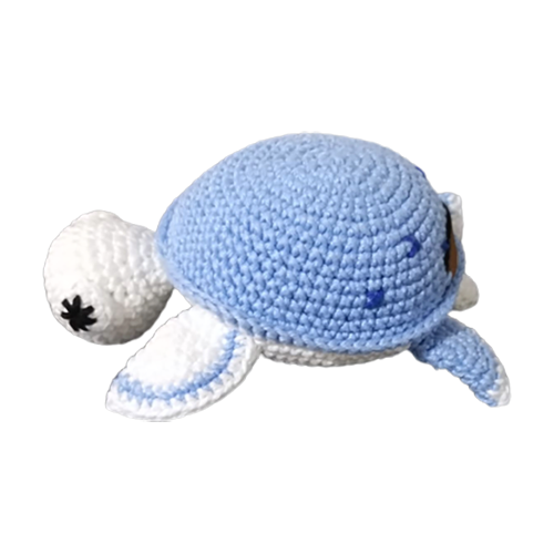 Tartaruga de amigurumi da Coleção Bichos do Mar de Julia Craft – md