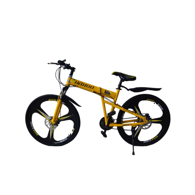Bicicleta De Montanha Sunovo Dobrável Aro 26 Amarela