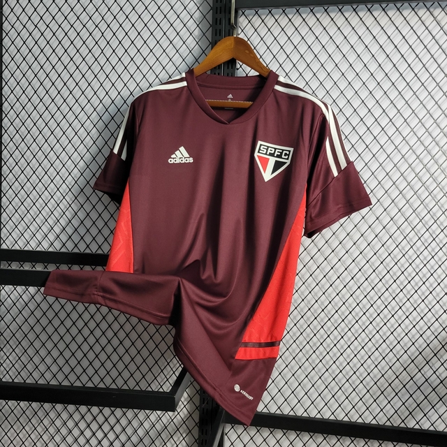 Camisa Treino vinho São Paulo 2022/2023 - JCS Roupas