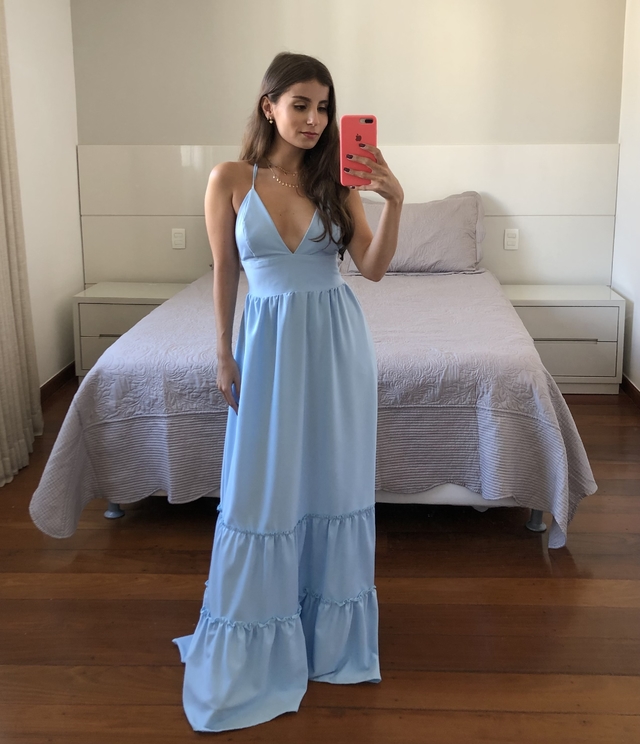Vestido Clara Azul Claro - Comprar em FIMY STORE