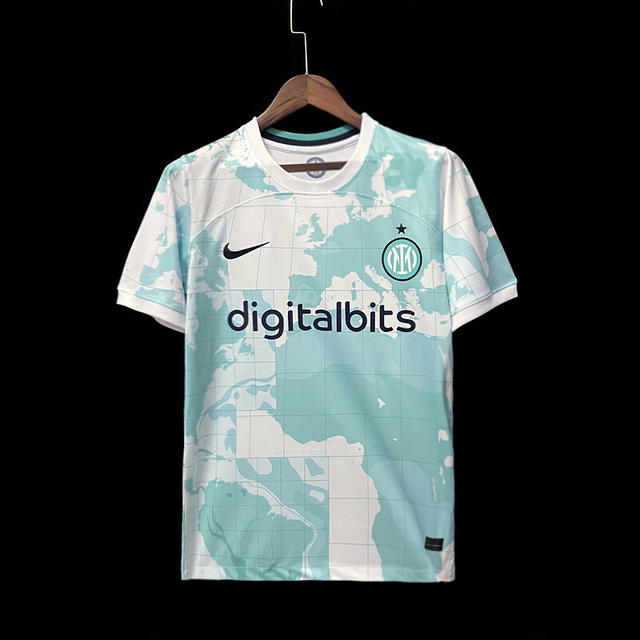 Camisa Inter de Milão Away 22/23 Torcedor Nike Masculina - Azul e Branca