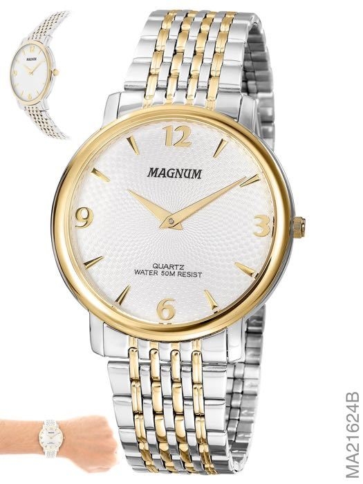 Relógio Masculino Magnum Pulseira Couro Ma33433c em Promoção na