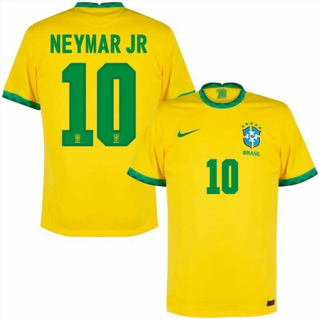 CAMISA BRASIL HOME 21/22 PERSONALIZADA NEYMAR JR 10 - PROMO