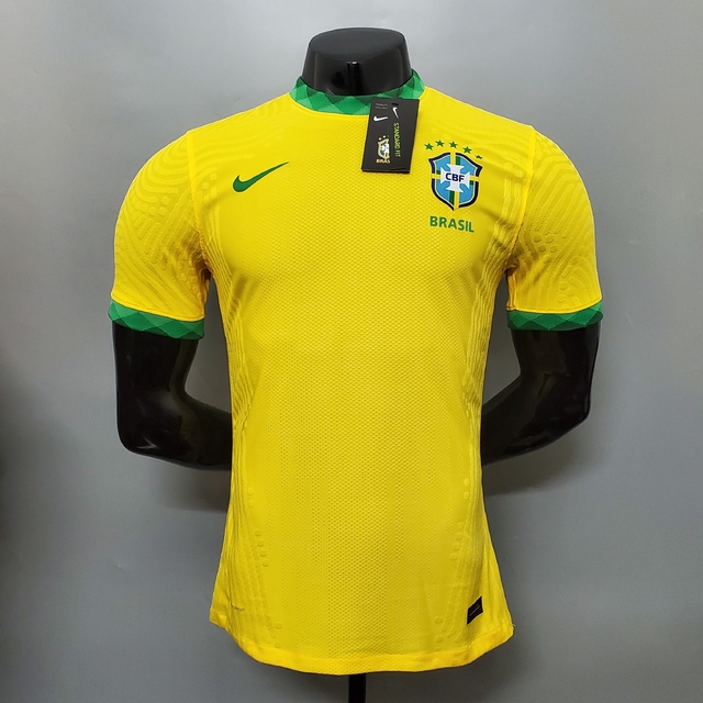 Camisa Seleção Brasil I 21/22 Jogador NIke Masculina Amarela