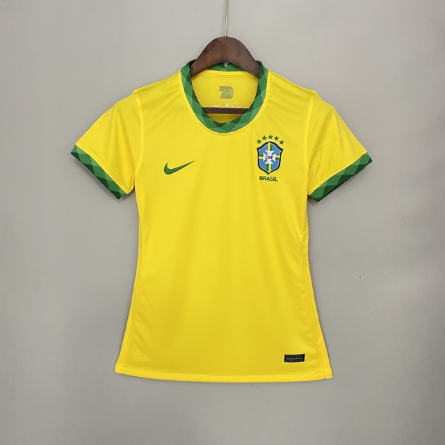 completely Significance boundary Camisa Seleção Brasil I 21/22 Torcedor NIke Feminina Amarela Novo ma