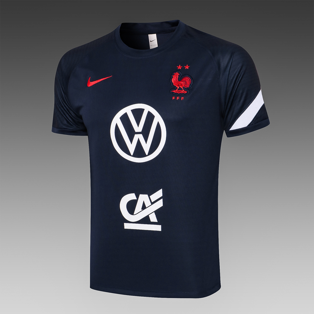 Camisa Seleção França Treino 20/21 Nike Masculina Azul Marinho Com  Patrocínios