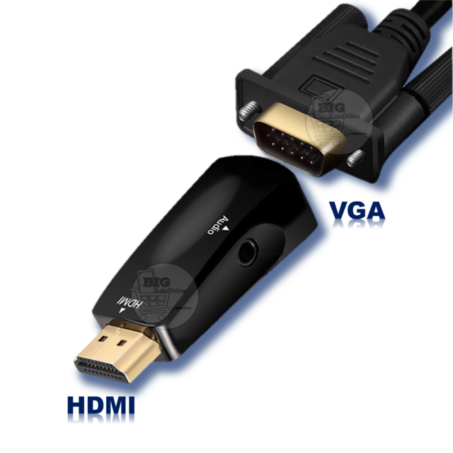 Cable Adaptador Hdmi A Vga para Notebook O Pc a Monitores, Tv Smart