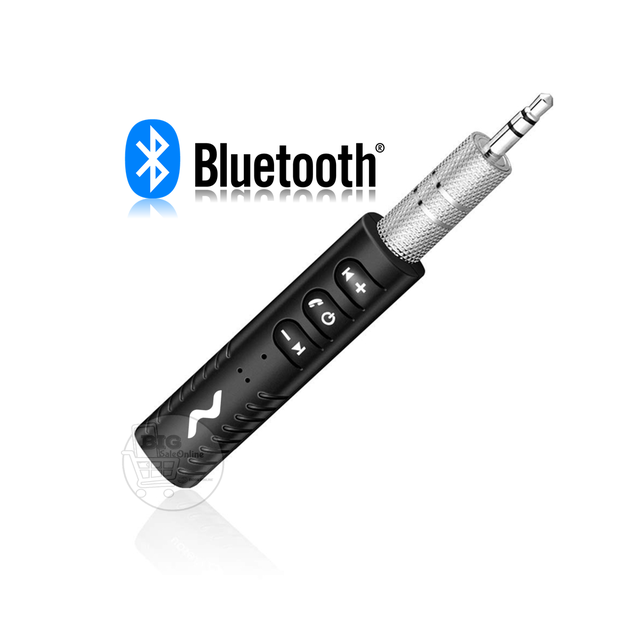 La nuestra Escoba Progreso Adaptador Bluetooth Receptor con Entrada Aux. y Manos Libre