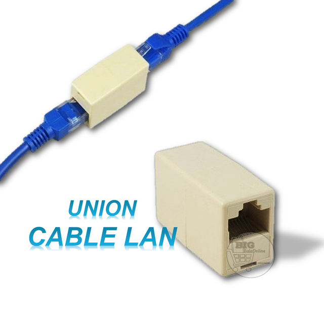 Union de Cable Red LAN Empalme Alargador De Cable RJ45 UTP