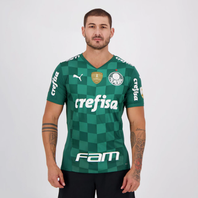 Camisa Palmeiras I Campeão da Libertadores 21/22 s/n° Torcedor Masculina -  Verde