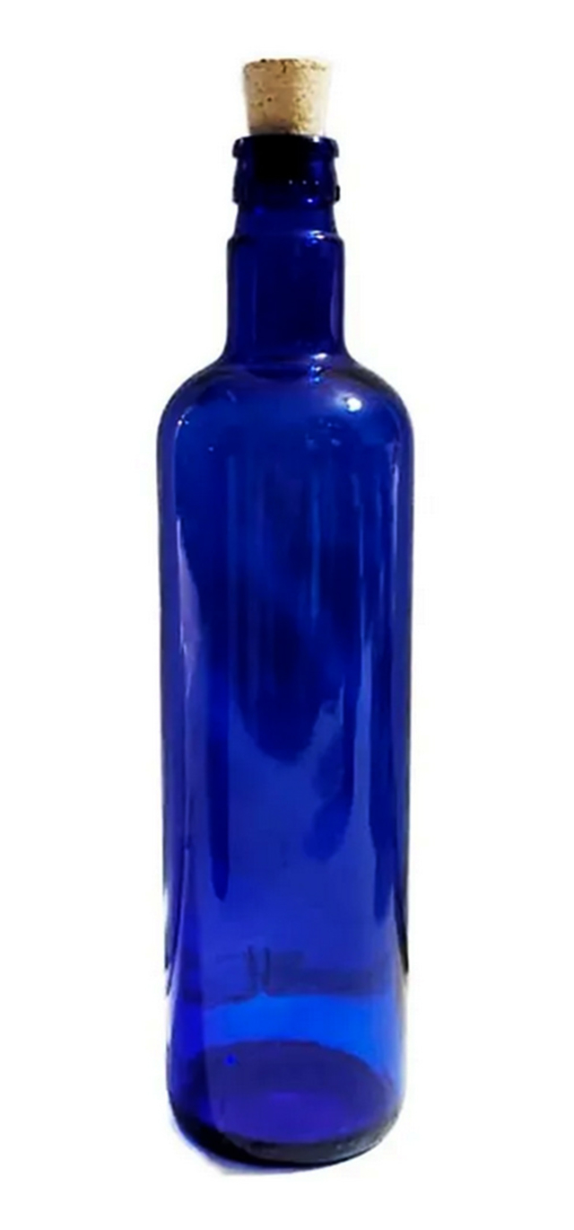 Botella Vidrio Azul Hooponopono Corcho Agua Solarizada en Caba Barrio de  Belgrano Envios a Todo el Pais