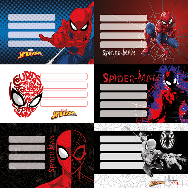 Etiquetas escolares x12 Spiderman - Comprar en TIMMY