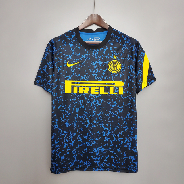 Camisa Inter de Milão Treino - Torcedor/Masculino - Azul e Amarelo - Nike